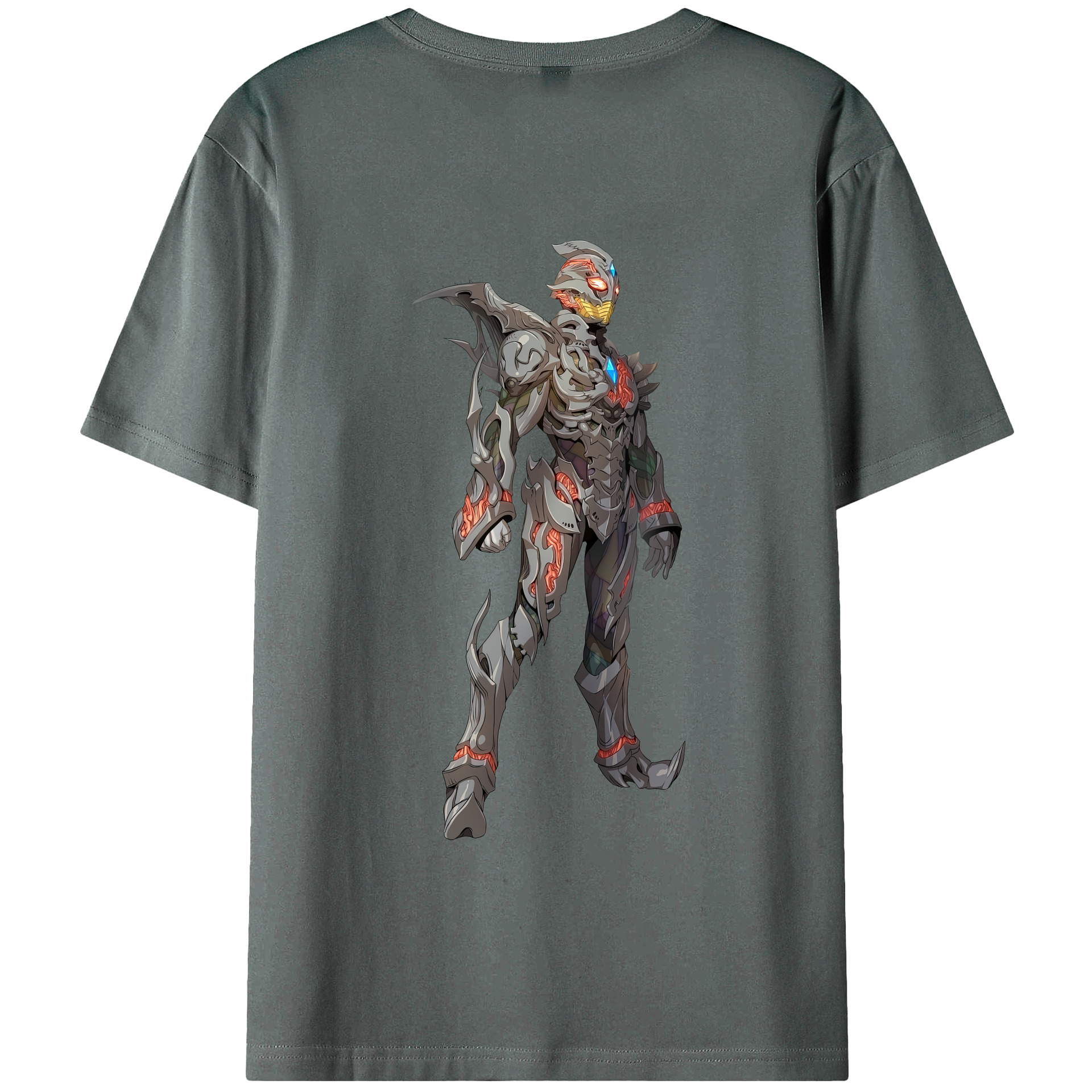 （画像用） ウルトラマン Ultraman 綿100％ メンズ半袖Tシャツ（バックプリント） 通気性